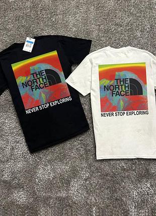 Черная футболка the north face с квадратным принтом мужская футболка the north face с рисунком на спине черная