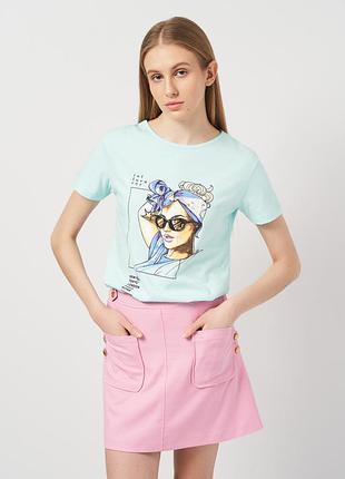 Футболка женская frekans 186542 xl зеленая (2200004930503)