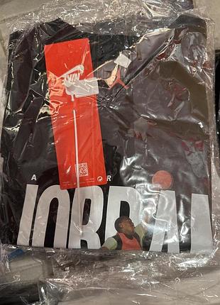 Футболка jordan мяч черная