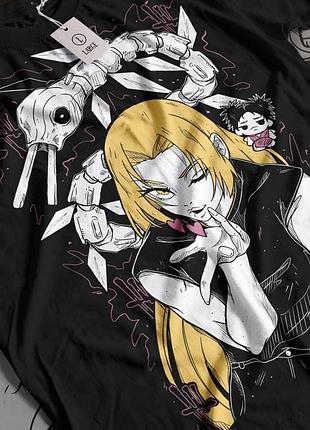 Футболка мужская аниме магическая битва оверсайз (s/m/l) черний animej1185