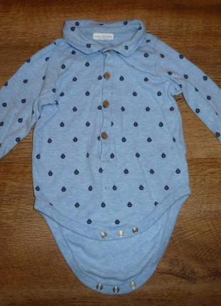 Next рубашка, бодик некст на 9-12 мес