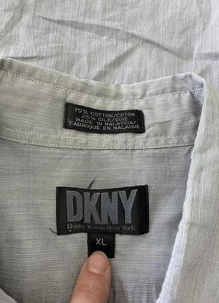 Чоловіча шовкова сіра сорочка dkny m  вінтажна сорочка з коротким рукавом донна каран бавовна шовк легка літня пряма преміум стан ідеал 48 розмір 8
