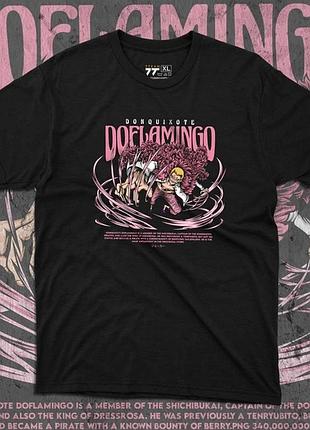 Футболка мужская с принтом ван пис d. doflamingo размер 48 anime0232