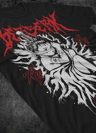 Футболка мужская аниме гутс кид берсерк манга оверсайз (s/m/l) черний animej0818
