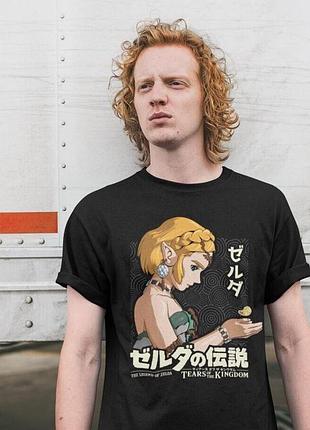 Футболка мужская аниме легенд зелда линк то оверсайз (s/m/l) черний animej0973