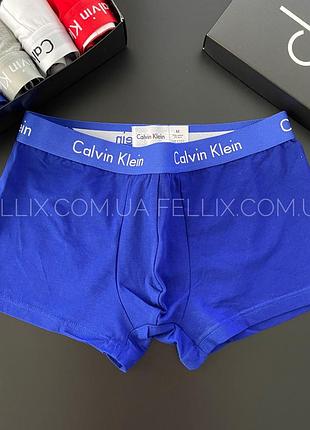 Короткі чоловічі боксери келвін кляйн труси для чоловіка calvin klein 365 new, сині fellix xl