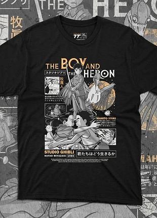 Футболка мужская с принтом the boy and the heron размер 48 anime0974