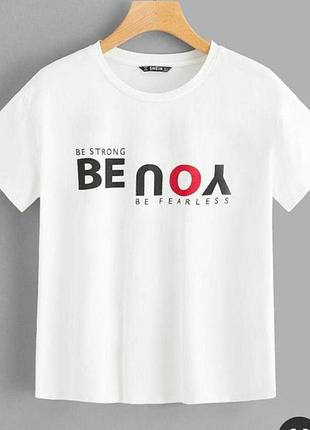 Футболка жіноча з принтом 48 біла 2664087539