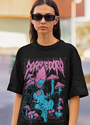 Футболка мужская аниме тхис дорохедоро нои аниме оверсайз (s/m/l) черний animej0463