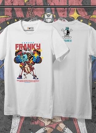 Футболка мужская с принтом ван пис franky размер 48 anime0237