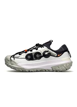 Чоловічі кросівки nike acg mountain fly 2 low white black orange