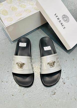 Шльопанці чоловічі versace шлепанцы мужские