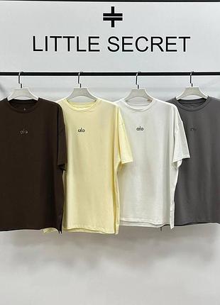 Женская футболка oversize 100% коттон стильная базовая графіт