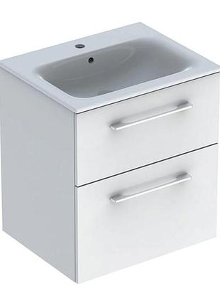 Тумба с умывальником geberit selnova square 501.236.00.1, белый