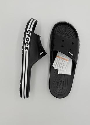 Шлепанцы crocs bayaband slide черные мужские / женские