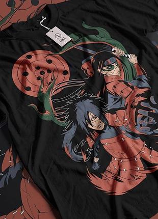 Футболка мужская аниме наруто оверсайз (s/m/l) черний animej0836