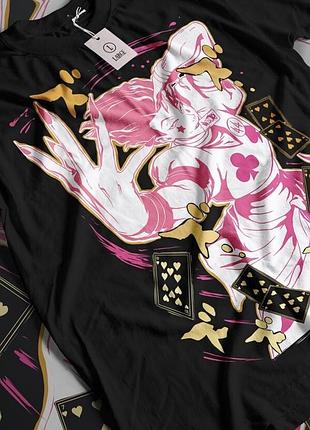 Футболка мужская аниме охотник × охотник оверсайз (s/m/l) черний animej1169