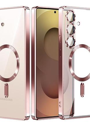 Чехол fiji chrome для samsung galaxy s25 plus (s936) с magsafe и защитой камер rose gold