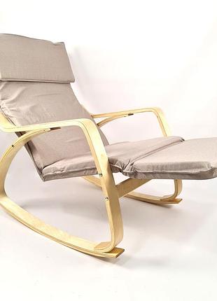 Кресло качалка avko arc003 natural beige 2