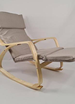Кресло качалка avko arc003 natural beige 4