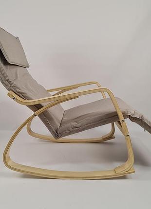 Кресло качалка avko arc003 natural beige 6