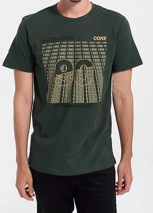 Футболка бавовняна довга чоловіча jack & jones 173075 s зелена (lv2200004725529)
