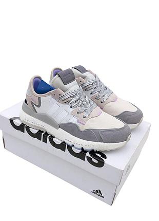 Жіночі кросівки adidas nite jogger, жіночі демісезонні кросівки, замшеві кросівки для дівчат 38