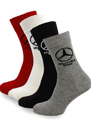 Подарочный набор мужские носки цветные mercedes-benz 4 пары 41-44 подарочный бокс