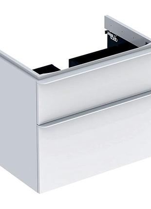 Smyle square тумба для умывальника 73,4*61,7*47см, с 2мя ящ., белый