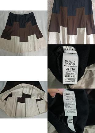 Юбка миди лен marks & spencer uk 18