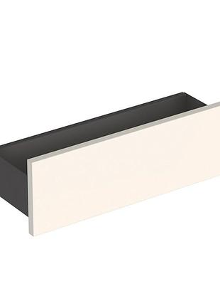 Smyle square полка настенная 45*14,8*15см, лава/с порошковым покрытием матовый, песочно-серый/красный высокоглянцевый