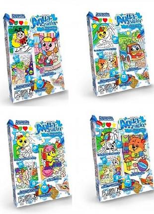 Набор креативного творчества danko toys водная раскраска aqp-01-01u-02u-03u-09u