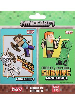 Набор магнитов yes minecraft sniper duel 708554 6х9 см 2 шт