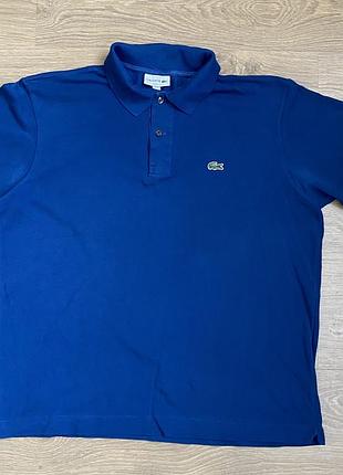 Lacoste лакоста футболка - поло синя