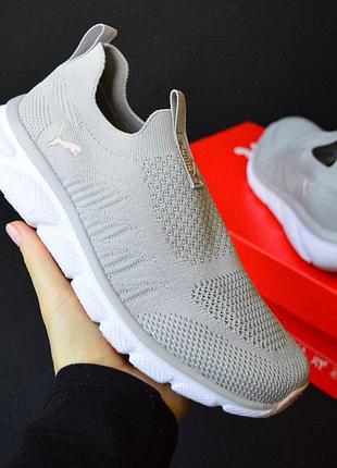 Кросівки puma gray pink жіночі, сірі з рожевим, розмір 37 (23,5 см), стильні та зручні 41