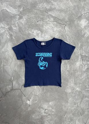 2004 scorpions: unbreakable album promo, crop top t-shirt