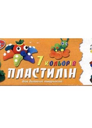 Пластилин колорит п-7 7 цветов