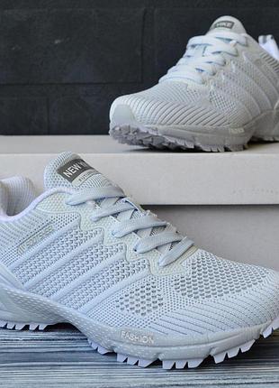 New yike (adidas marathon) gray — жіночі кросівки