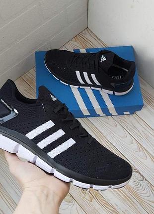 Adidas climacool ride primeknit black white — чоловічі кросівки (42 / 26,5 см)