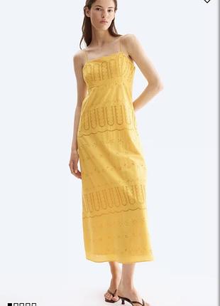 Платье с вышивкой от h&m,m-l