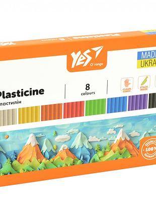 Пластилин yes orange line 540687 8 цветов 160 г