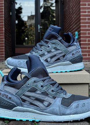 Кроссовки серые асикс asics gel lyte mt thermo grey, кросівки асікс