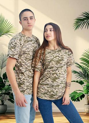 Футболка мужская хаки, хлопок 95%, еластан 5%, плотность 160 г., на кв м, футболка хаки мужская женская