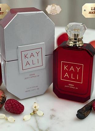 Женский парфюм вода kayali eden juicy apple | 01 (кальяли эден джуси эппл) 100 мл. стойкий шлейфовый парфюм (фруктовый)