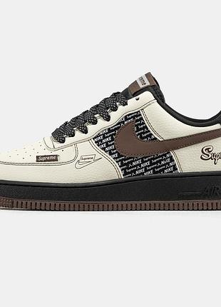 Мужские кроссовки nike air force 1 x supreme 42-43-44-45
