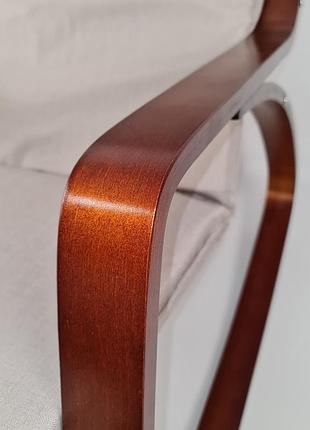 Крісло гойдалка avko arc003 walnut beige 3