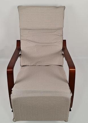Крісло гойдалка avko arc003 walnut beige 6