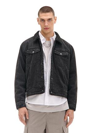 Джинсовая куртка на искусственном меху cropp s
