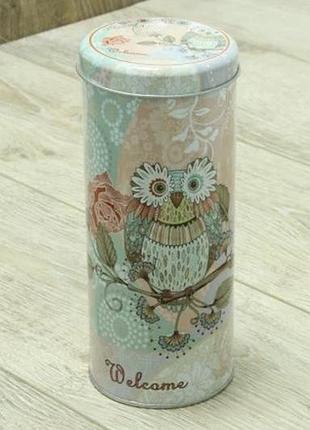 Банка для чая и кофе olens совы 35379-1 450 г