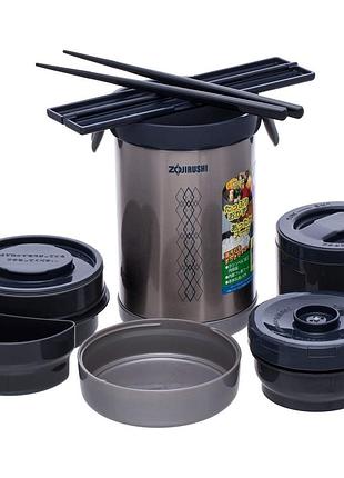 Набор для ланча zojirushi sl-nc09st ц:стальной